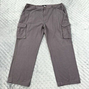 Stone Creek Pants Mens 44X30 Gray Canvas Cargo Rip Stop Gorpcore Gorp Tactical